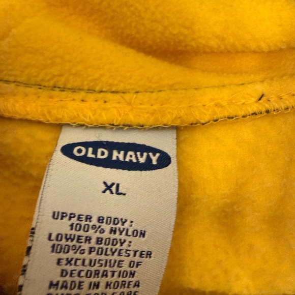 Old Navy Yellow Fleece Vest Size XL - Picture 3 of 5